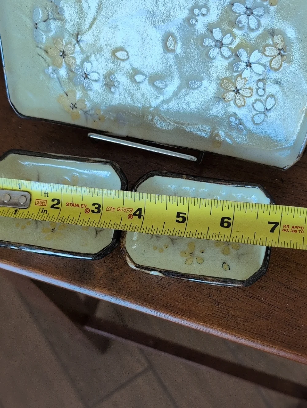 Vintage Small Sushi And Wasabi Plate Ceramic Serving Tray Set - Picture 9 of 10